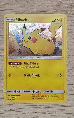 Pokemon Pikachu SM157 Promo Rare Holo Black Star Promo Mint - Image 5