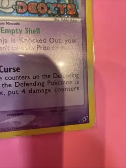 SHEDINJA 14/107 EX DEOXYS REVERSE HOLO STAMPED POKEMON TCG 2005 - Image 4