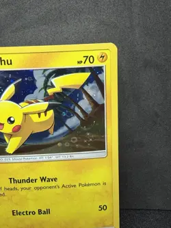 Pokemon TCG Pikachu SM81 SM Promo Holo Basic 70HP English 2017 Mouse Pokemon - Image 3