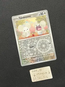 Pokemon Scarlet & Violet - Tandemaus - 159/198 - Reverse Holo - M/NM - Image 3