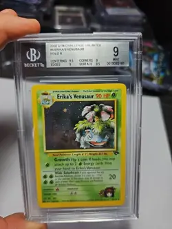 Pokemon BGS 9 Mint W/Subs Erika's Venusaur 4/132 Gym Challenge Holo - Image 1