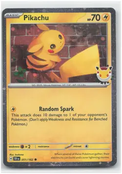 Pikachu (Pokemon Day 2026) - 051/162 MCAP NM - Pokemon TCG - Image 1