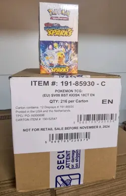 SEALED CASE - 12x Pokemon TCG: Scarlet & Violet Surging Sparks HALF Booster Box - Image 1