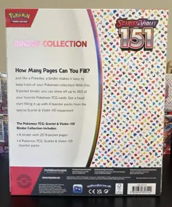 Pokemon TCG: Scarlet & Violet 151 Binder Collection Box - New & Sealed - Image 3