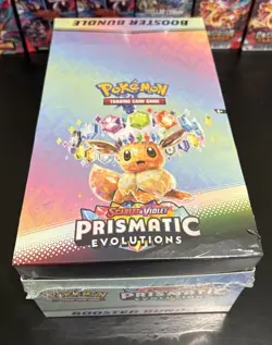 Pokemon TCG: Prismatic Evolutions Booster Bundle Display Case - New & Sealed - Image 1