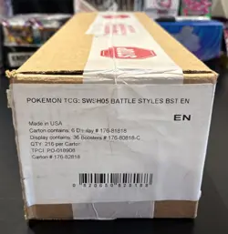 SEALED CASE - 6x Pokemon TCG: Sword & Shield Battle Styles Booster Boxes - Image 1