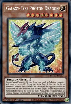 Galaxy-Eyes Photon Dragon - Secret Rare 1st Edition BLMM-EN007 - NM - YuGiOh - Image 1