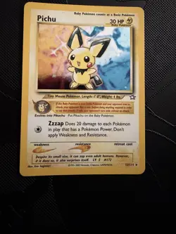 Pokemon Pichu 12/111 Neo Genesis Holo Rare Card 2000 The Pokemon Company - Image 1