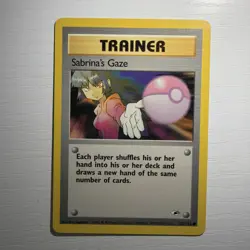 Pokemon Sabrina's Gaze Card Trainer 125/132 Gym Heroes - Image 1