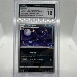 Pokemon Umbreon S&S Promo Gym Pack Stamped CGC GEM MINT 10 161/S-P Japanese Card - Image 4
