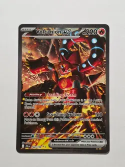 Volcanion EX 182/159 Journey Together SIR Holo Pokemon Card - Near Mint - Image 1
