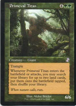 MTG: Time Spiral: Remastered: Primeval Titan: Lightly Played Condition - Image 1