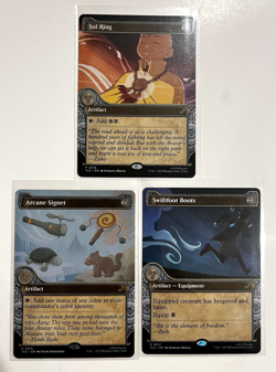 MTG – Avatar – Arcane Signet, Sol Ring, Swiftfoot Boots – 0315, 0316, 0317 - Image 1