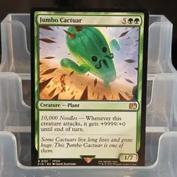 Magic: The Gathering Jumbo Cactuar Green Creature Universes Beyond Rare 0191 - Image 1