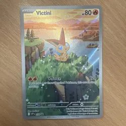 Pokemon TCG Victini SVP 208 Full Art Illustration Black Star Promo Rare NM - Image 1