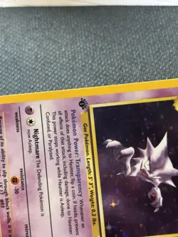 Haunter Pokemon Fossil Holo 6/62 1st Edition TCG Card Vintage 1999 LP+ - Image 3