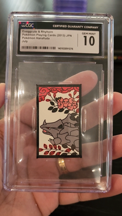 EXEGGUTE & RHYHORN - CGC GEM 10 - 2013 JPN POKEMON HANAFUDA JULY - Image 2