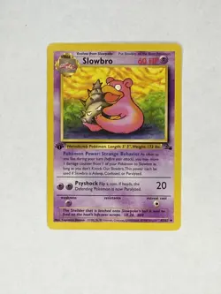 Pokemon TCG Slowbro Fossil 43 Regular 1st Edition Uncommon - Image 1