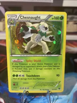 Pokemon 2014 XY Base Chesnaught 14/146 Cosmos Holo & Zoroark 73/146 Cosmos LP - Image 1