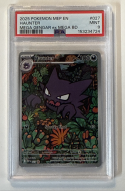 POKEMON 2025 MEGA EVOLUTION PROMO HAUNTER PROMO 027 PSA 9 - Image 1