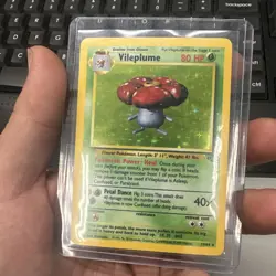 Pokemon Vileplume 15/64 Jungle Holo 1999 WOTC Unlimited LP - Image 1