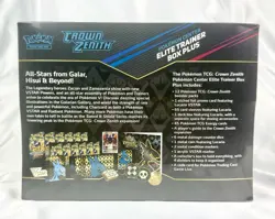 Crown Zenith Pokemon Center Elite Trainer Box Plus ETB - Factory Sealed Mint - Image 3