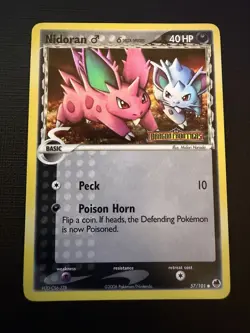 Nidoran (Delta Species) #57/101 - EX Dragon Frontiers Reverse Holo 2006 Pokemon - Image 1