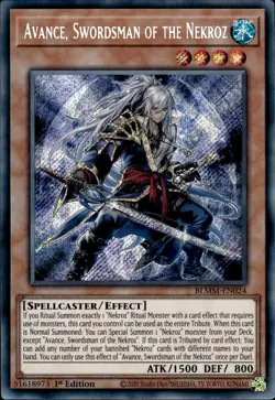 Avance, Swordsman Of The Nekroz - Secret Rare 1st Ed. BLMM-EN024 - NM - YuGiOh - Image 1