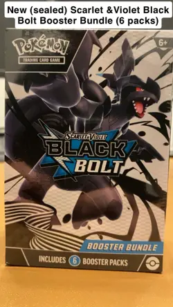 Pokemon TCG Black Bolt, And White Flare Booster Bundles Factory Sealed ￼ - Image 2