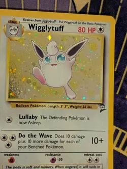 Pokemon TCG Wigglytuff 19/130 Holo Base Set 2 LP - Image 5