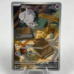 ESPURR 95/88 Pokemon Holographic Illustration Rare Perfect Order NM - Image 1