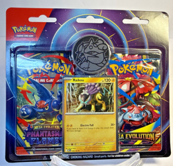 ⭐Pokemon Mega Evolution & Phantasmal Flames Blister 2Pack Raikou Promo Coin⭐ - Image 1