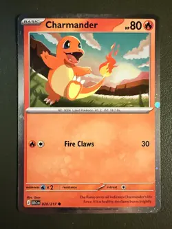 Pokemon TCG Charmander 20/217 Ascended Heroes Cosmos Holo NM - Image 1