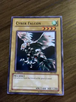 Yu-Gi-Oh! TCG Cyber Falcon 1st Edition PSV-047 Ultra Rare Light Play - Image 1