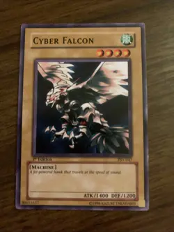 Yu-Gi-Oh! TCG Cyber Falcon 1st Edition PSV-047 Ultra Rare Light Play - Image 3