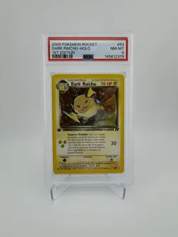 NEW CERT! - PSA 8 Dark Raichu Pokemon Rocket 1st Ed #83 - Holo - 1st Secret Rare - Image 1