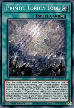 Primite Lordly Lode - Secret Rare 1st Edition BLMM-EN172 - NM - YuGiOh - Image 1