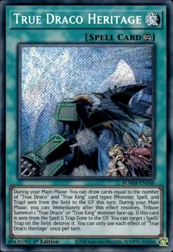True Draco Heritage - Secret Rare 1st Edition BLMM-EN168 - NM - YuGiOh - Image 1