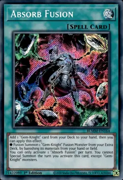 Absorb Fusion - Secret Rare 1st Edition BLMM-EN164 - NM - YuGiOh - Image 1
