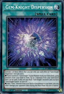 Gem-Knight Dispersion - Secret Rare 1st Edition BLMM-EN023 - NM - YuGiOh - Image 1