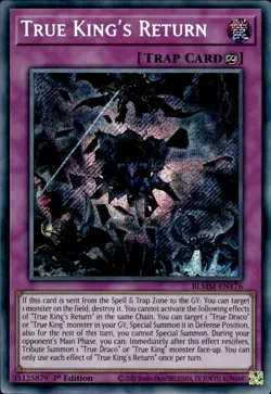 True King's Return - Secret Rare 1st Edition BLMM-EN176 - NM - YuGiOh - Image 1