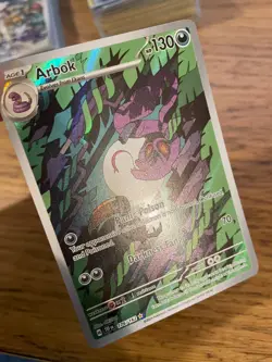 NEAR MINT! Arbok (176/162) Temporal Forces Illustration Rare Pokemon Card! - Image 3