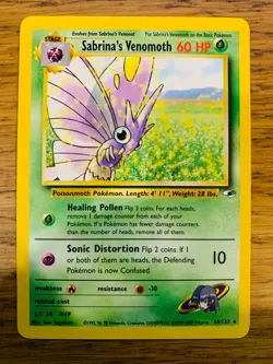 Sabrina's Venomoth (34/132) Rare Gym Heroes Set Pokemon Card! FREE P&P! - Image 4