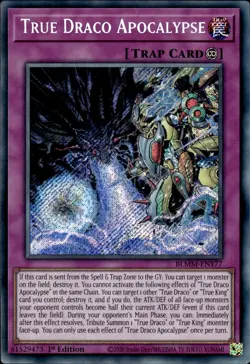True Draco Apocalypse - Secret Rare 1st Edition BLMM-EN177 - NM - YuGiOh - Image 1