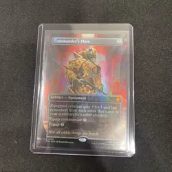 Commanders Plate 0135 - Exclusive Pizza Box Promo Extended Alt Art Foil MTG TMNT - Image 2