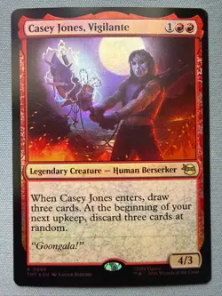 Casey Jones, Vigilante *FOIL* NM - Teenage Mutant Ninja Turtles MTG TMNT TMT #88 - Image 1