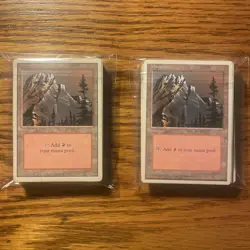 MTG: Vintage 70 Mountains Mana - 35X Revised ‘94 (3rd Ed) & 35X 4th Ed ‘95 - Image 5