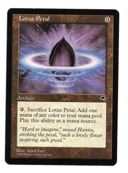 Magic the Gathering MTG Card: Lotus Petal Tempest Rare! NM - Image 1