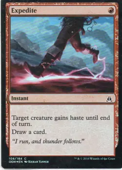 MTG: Oath of the Gatewatch: Foil Expedite: Lightly Played Condition - Image 1