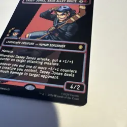 MTG TMNT Casey Jones, Back Alley Brute Borderless Surge Foil Pixel 0090 - Image 5